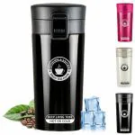 Aatisons Stainless Steel Tea Coffee Mug Thermos Flask Hot and Cold Double Wall 380ML