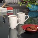 Cdi White Set of 6 Printed Ceramic Glossy Mugs