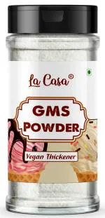 La Casa GMS Powder | Food Grade Glycerol Monostearate | For Soft, Smooth and Creamy Cake Premixes and Ice Creams | 75g |