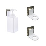 Morbrix Shower Gel Bottle Hook Holder Self Adhesive Wall Mounted Shampoo Holder Kitchen Bathroom