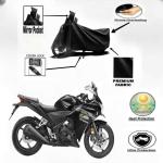 Bykorrzon Black Polyester Full Body Bike Cover for Honda CBR 250R