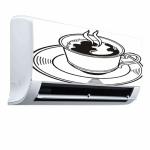 Qth LINE ART DESIGN AC STICKER SUITABLE FOR ALL TYPE OF AC QTH-AC-1842