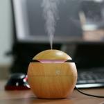 MOSTSHOP Wooden Cool Mist Humidifiers Essential Oil Diffuser Aroma Air Humidifier with Colorful Change for Car, Office, Babies, humidifiers for Home, air humidifier for Room