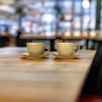 STOREPEDIA Fine Bone China Mugs, Cup and Saucer for Tea, Coffee for Home, Office, Gift, Hotel Use (2 cups and 2 saucer) 150 ml Each, Glossy Finish, Set of 2