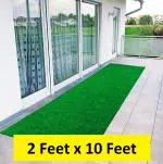 GULISTAAN High Density Artificial Grass Carpet ( 2 Feet x 10 Feet ) , Natural Green, 1 Pc