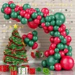 Party Propz Multicolor Rubber Christmas Decoration Combo Balloons (Set Of 100)