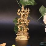 ARTVARKO Decorative Brass Vishnu Laxmi on Garuda Dev Murti Statue - 5.5 inch