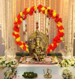 SPECIALYOU.IN Ganesh Chaturthi Decoration Items for Home, Backdrop for Pooja Room Decoration Items for Diwali Festival, Ganesh Chaturthi mandap for Pooja Decoration - 8 pcs