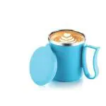 Sygnius Unbreakable Tea & Coffee Plastic Milk Mug with Inside Steel, Multi-Colour | Set of 1