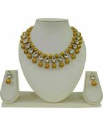 Jn Handicraft Alloy Maroon Jewel Set For Women