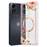 Fashionury Designer Soft Back Cover Case Compatible for Motorola G04s -D3132