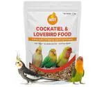 Boltz Adult Bird Food For Cockatiel And Lovebirds Mix Seeds Canary Seed Sunflower 1.2 Kg