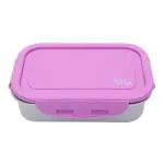 JAYPEE PLUS Stainless Steel Lunch Box Buddysteel Purple , 500 ml , Suitable for school