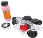 KSS Black, White, Pink Plastic Carrom Coin (Set Of 19)