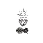 SIMPLY INKED Beach Vibes Temporary Tattoo Pack, Bundle Tattoo Pack for all (Beach vibes tattoo pack)