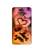 Casotec I Love you Design Printed Silicon Soft TPU Back Case Cover for Swipe Elite 2 plus