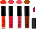 OUR BEAUTY Multicolor Kiss Proof Velvet Matte Liquid Lipstick 06, 16 Ml (Pack Of 4)