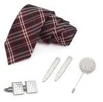 PELUCHE The Royal Red Red Colored Microfiber Necktie For Men