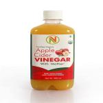 NatureVit Organic Apple Cider Vinegar with Mother, 1000ml [500 ml x 2 Bottles]