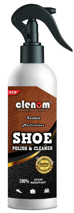 Clenom Instant Multicolor Shoe Polish in Spray (210 ml) For Patent Leather, Leather, Synthetic Leather ,PU Leather, Rubber, Synthetic Shoes, Formal Shoes, School Shoes, Leather Jackets, Wallets & Leather Bags.