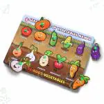TOYTALES Educational Puzzles Game for Kids,Set of 3, Cardboard Puzzles Each for Boys and Girls, Puzzle Games for Kid Age 2 Years Old & Above, Increase Concentration & Develop Skills, Vegetables