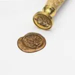 Itsy Bitsy Gold Wood, Metal Sealing Wax Stamp-Ganesha