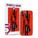 PROSKINS Cyber Red 3D Textured Mobile Back Skin/Sticker Only for Xiaomi Redmi Note 10 Pro Max