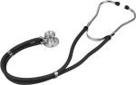 shakuntla Unisex Rappaport Dual Head Stethoscope with Pediatric and Convertible Chest-piece | Black | Standard
