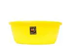KKR INDUSTRIES Round Plastic Dynamic Basin / Gamla 20 Inches & 20L Plastic Bucket (Yellow)