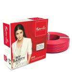 Fybros Red Copper 22 Amps Ultra Flexible FR PVC Insulated 2.5 Sq Mm Wire Cable 90 Meter