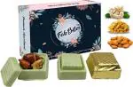 Fabbites Pista And Dry Fruit Ladoo Shaped Chocolate Gift Box Vegetarian - 260 G