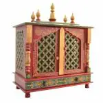 Kamdhenu Art And Craft Wood Pooja Mandir