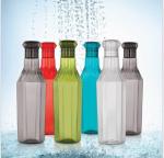 VVG TRADERS Multicolor Plastic Aquastar Water Bottles, 1000 Ml (Set Of 2)