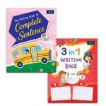 BOOKFORD My First Reading And Writing Book For Kids - Set Of 2 Books - 3 In 1 Writing Book , And Complete Sentence