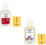 Menjewell Rose Fresh Attar, Lavender Love Perfume Each 5 ml (Combo of 2)