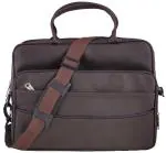 Sitara Bags Mystic Formal Study or Business Briefcase Bag Crossbody Messenger & Laptop College or Office Bags For Men Women Laptop Upto 16 Inch | Handbags with Shoulder Straps (Brown)
