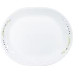 CORELLE Livingware Herbs 31 cm Oval Serving Platter Pack of 1 Tray (Microwave Safe)