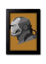 Blue Nexus War Machine Wall Poster with Wall Frame Room Art Painting Collection A4 size 10x13