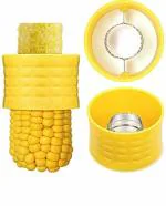 ANJ EKART Plastic Corn Cutter/Stripper with Stainless Steel Blades(PACK OF 2)