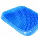 Fulkiza Seat Cushion Office Chair Seat Non-Slip Cover Breathable Honeycomb Back / Lumbar Support (Blue)