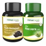 Harc Herbal Canada Sudh Shilajit + Aloe Vera (100 Tablets) || Healthy Combo Pack (Pack of 2)