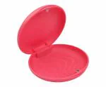 Dentosmile Slim Aligner Case/Aligner and Retainer Case/Dental Orthodontic Retainer Box - Hot Pink Color with Cotton Bag carry Case