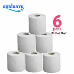SHRIRAYS Pack of 6 Pcs Toilet Roll Paper | Soft Tissue | Highly Absorbent | Hygienic Tissue Roll F