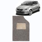 Kingsway Noodle Grass PVC Mats, 12mm Thickness, Car Floor Foot Mats Universal Use for Skoda Fabia, Model Year : 2007 - 2014, Complete Set of 5 Piece - Beige-Brown