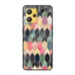 Qrioh Colorful Brick Pattern Glass Case for Realme 9 4G