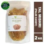 Shudh Online Tal Mishri, Palm Candy (2 Kg / 2000g), Palm Sugar Crystals, Tal Misri, Panang Kalakandu, Panakarkandu (Diabetes-Free) Sugar
