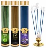 The Aroma Factory Green Apple, 3 in 1 & Lavender Incense Stick Agarbatti of 3 x 100g Incomplete