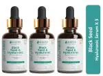 Kaers by Healthcrew Kalonji Secrum | Kaers Black Seed & Hyaluronic Serum | Face Serum | Parabens Free, Silicon Free, Dyes Free | For Hydrated & Smooth Skin | Skin For Wow Effect | 30 ml X 3