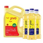 JIVO Cold Press Sunflower Oil 5 Ltr + 3L Cold Press Soyabean Oil
