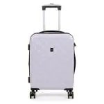 it luggage Fashionista Glossy 16-1646A-08 Hardsided Suitcase Expandable 8 Wheel Trolley Cabin-Metallic Grey-54 cm